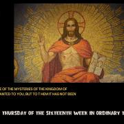 Homily of Today |Thursday of the Sixteenth Week in Ordinary Time|7/21/2022 | Rev. Santiago Martin FM