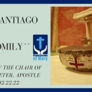 Today's Homily | Feast of the Chair of Saint Peter, Apostle| 2/22/2022 | Rev. Santiago Martin FM